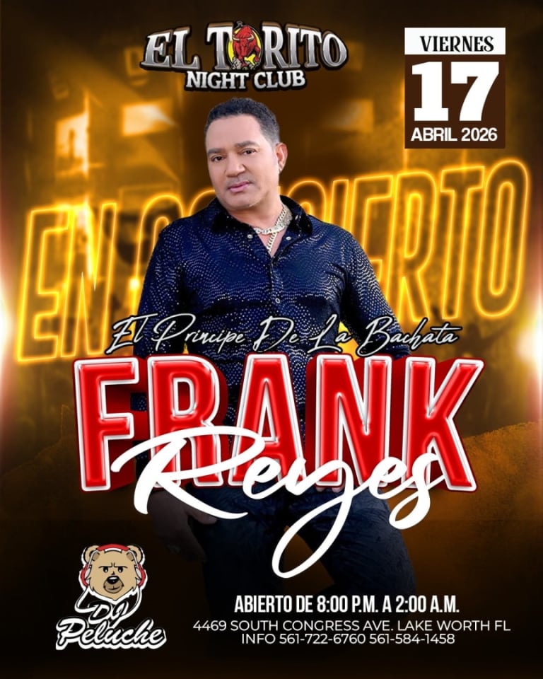 Event - FRANK REYES EN VIVO - Lake Worth, Florida - April 17, 2026 | concert tickets