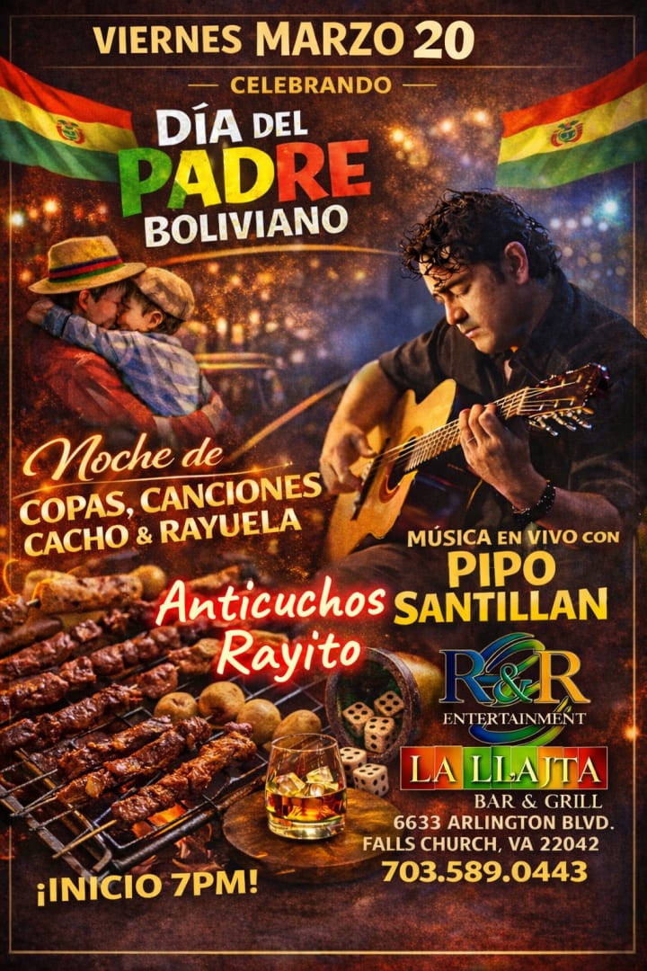 Event - Copas & Canciones (Dia del Padre Boliviano) - Falls Church, Virginia - March 20, 2026 | concert tickets