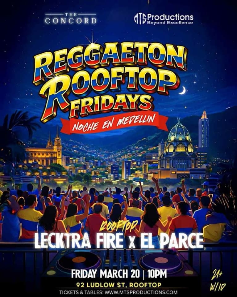 Event - Reggaeton Rooftop Fridays at Concord NYC | Friday, March 20th, 2026 - New York, New York - March 20, 2026 | concert tickets