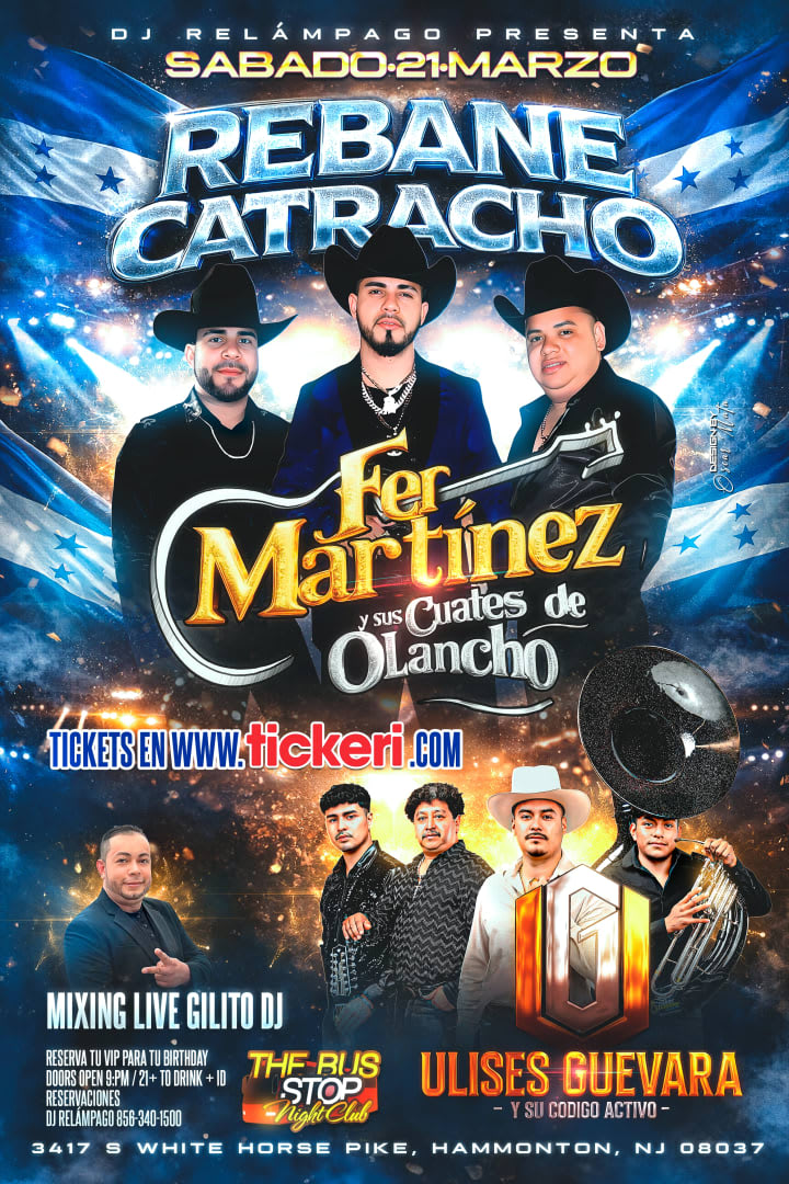Event - FER MARTINEZ Y SUS CUATES DE OLANCHO - Hammonton, New Jersey - March 21, 2026 | concert tickets