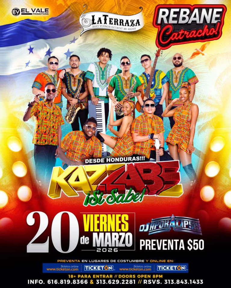 Event - Grupo Kazzabe - Detroit, MI (La Terraza)  - Detroit, Michigan - March 20, 2026 | concert tickets