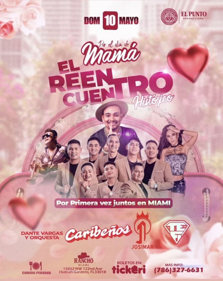 Event - El Reencuentro en Miami Caribeños & Josimar y su Yambu - Hialeah, FL - dom, 10 de mayo de 2026} | concert tickets