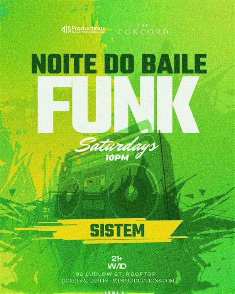 Event - Experience Noite do Funk NYC on Saturday, March 28 in the Lower East Side - New York, New York - March 28, 2026 | concert tickets