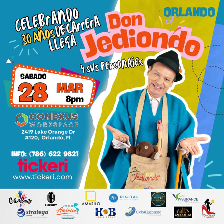 Event - DON JEDIONDO 30 AÑOS  - Orlando, FL - sáb, 28 de marzo de 2026} | concert tickets
