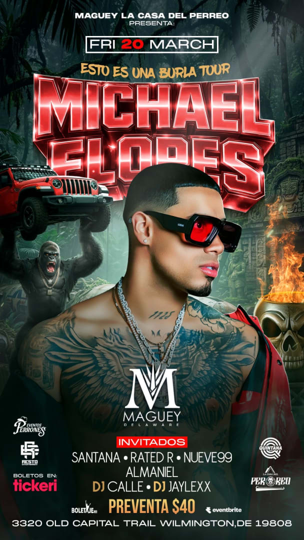 Event - MICHAEL FLORES - Wilmington, Delaware - March 20, 2026 | concert tickets