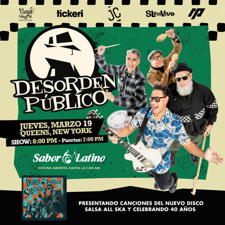 Event - Desorden Publico en concierto en New York - Queens, NY - jue, 19 de marzo de 2026} | concert tickets