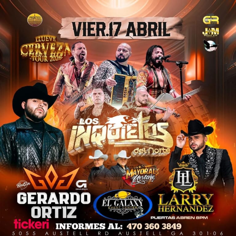 Event - Los Inquietos del Norte - AUSTELL, Georgia - April 17, 2026 | concert tickets