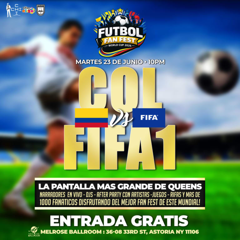 Event - COLOMBIA vs FIFA1 REPECHAJE - #1 FUTBOL FAN FEST VIEWING PARTY  - New York, New York - June 23, 2026 | concert tickets