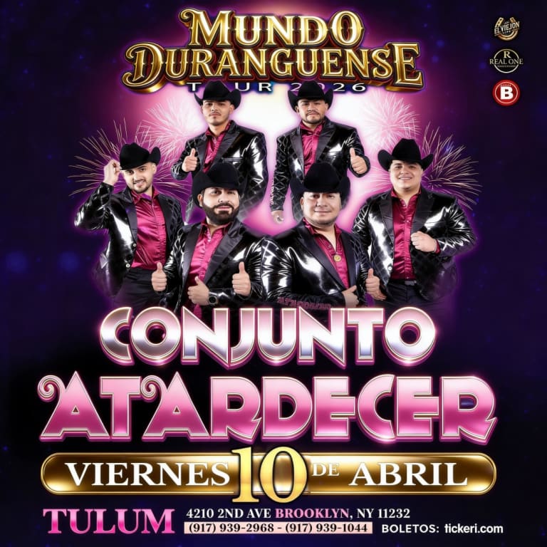 Event - CONJUNTO ATARDECER - Brooklyn, NY - vie, 10 de abril de 2026} | concert tickets