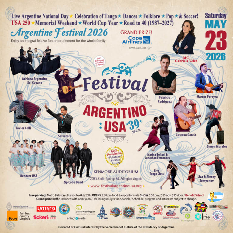 Event - 39 Festival Argentino 2026 - Arlington, VA - Sat, May 23, 2026} | concert tickets