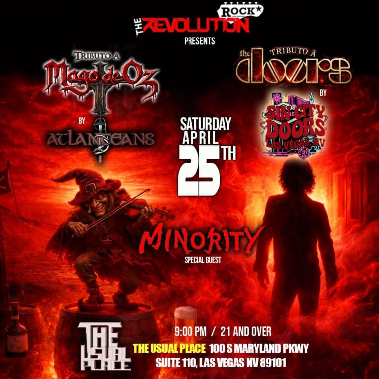 Event - The doors & mago de oz tribute  - Las Vegas, Nevada - April 25, 2026 | concert tickets