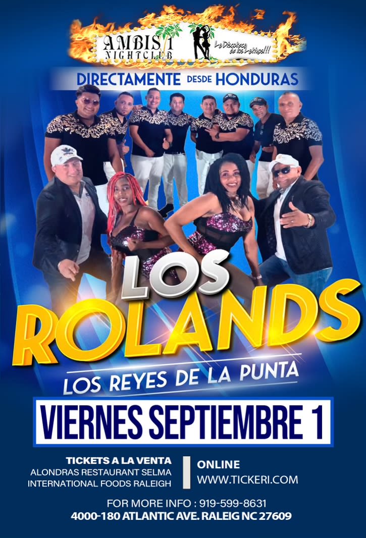 LOS ROLANDS Tickets | Boletos - Ambis 1 Nightclub, Raleigh | 2023-09-01 ...