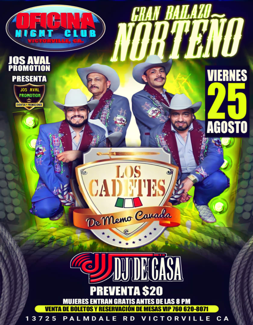 Bailazo norteño in Victorville - Tickets 2023-08-25 | Oficina