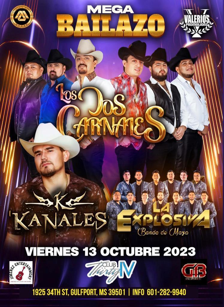 Mega Bailazo Con Los Dos Carnales Kanales La Explosiva Banda De