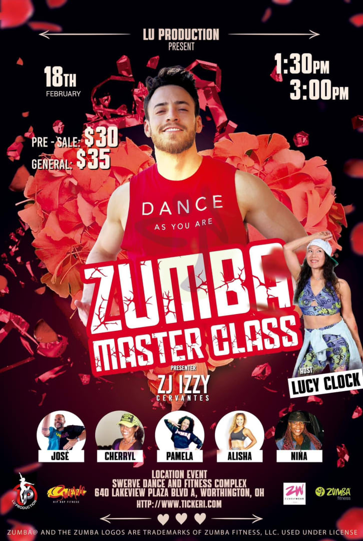 Zumba ® Master Class with ZJTM Izzy Cervantes in Columbus 2024 in