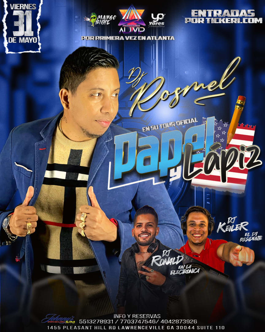DJ ROSMEL POR PRIMERA VEZ EN ATLANTA in Lawrenceville - Tickets 2024-05 ...