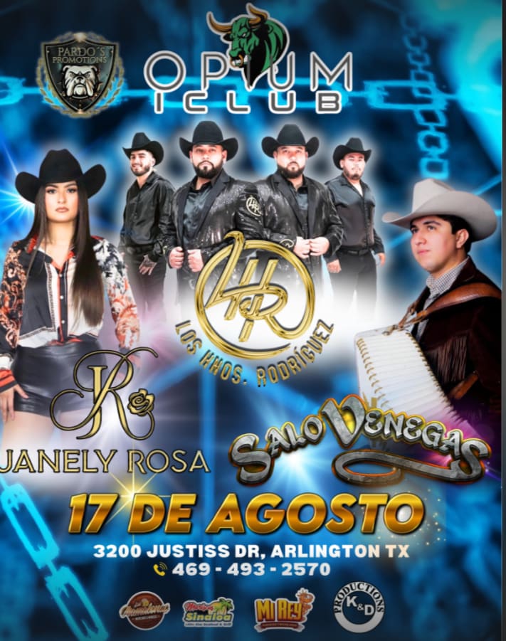 LOS HERMANOS RODRIGUEZ , JANELY ROSA , SALO VENEGAS EN CONCIERTO