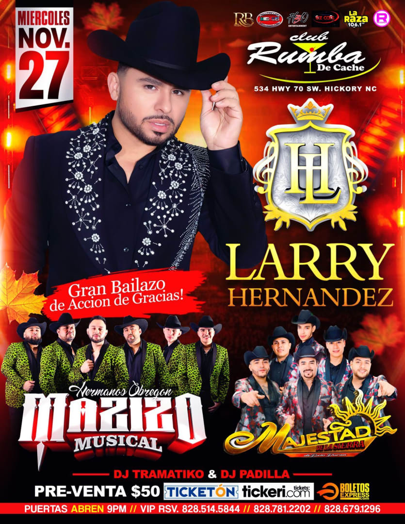 LARRY HERNANDEZ , HERMANOS OBREGON MAZIZO MUSICAL , MAJESTAD DE LA