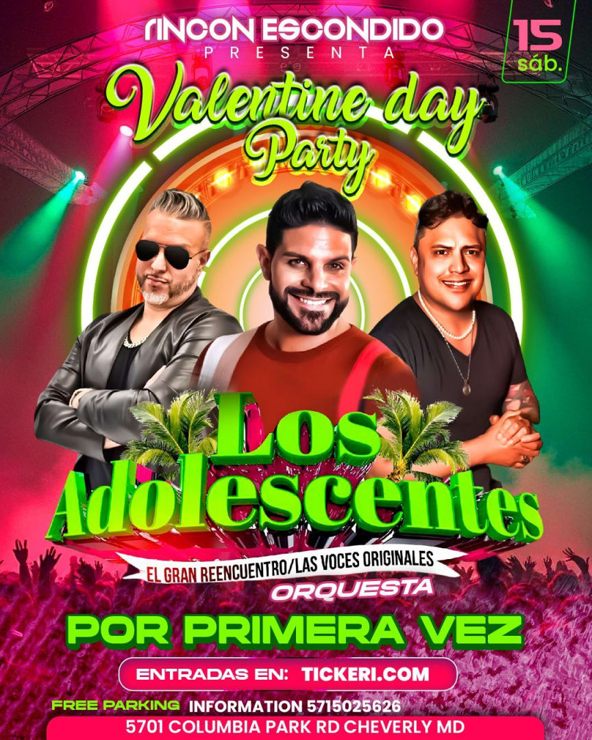 LOS ADOLESCENTES EN CONCIERTO ! in Cheverly - Tickets 2025-02-15