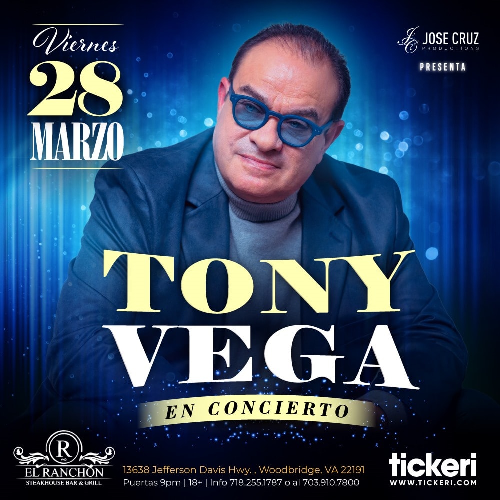 TONY VEGA EN VIVO EN VIRGINIA in Woodbridge - Tickets 2025-03-28 | El ...