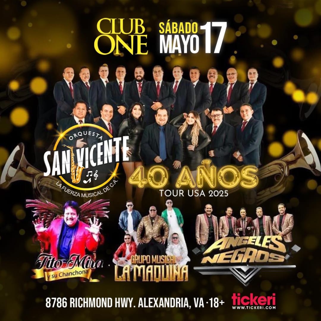 ORQUESTA SAN VICENTE, TITO MIRA LA MÁQUINA Y ANGELES NEGROS EN