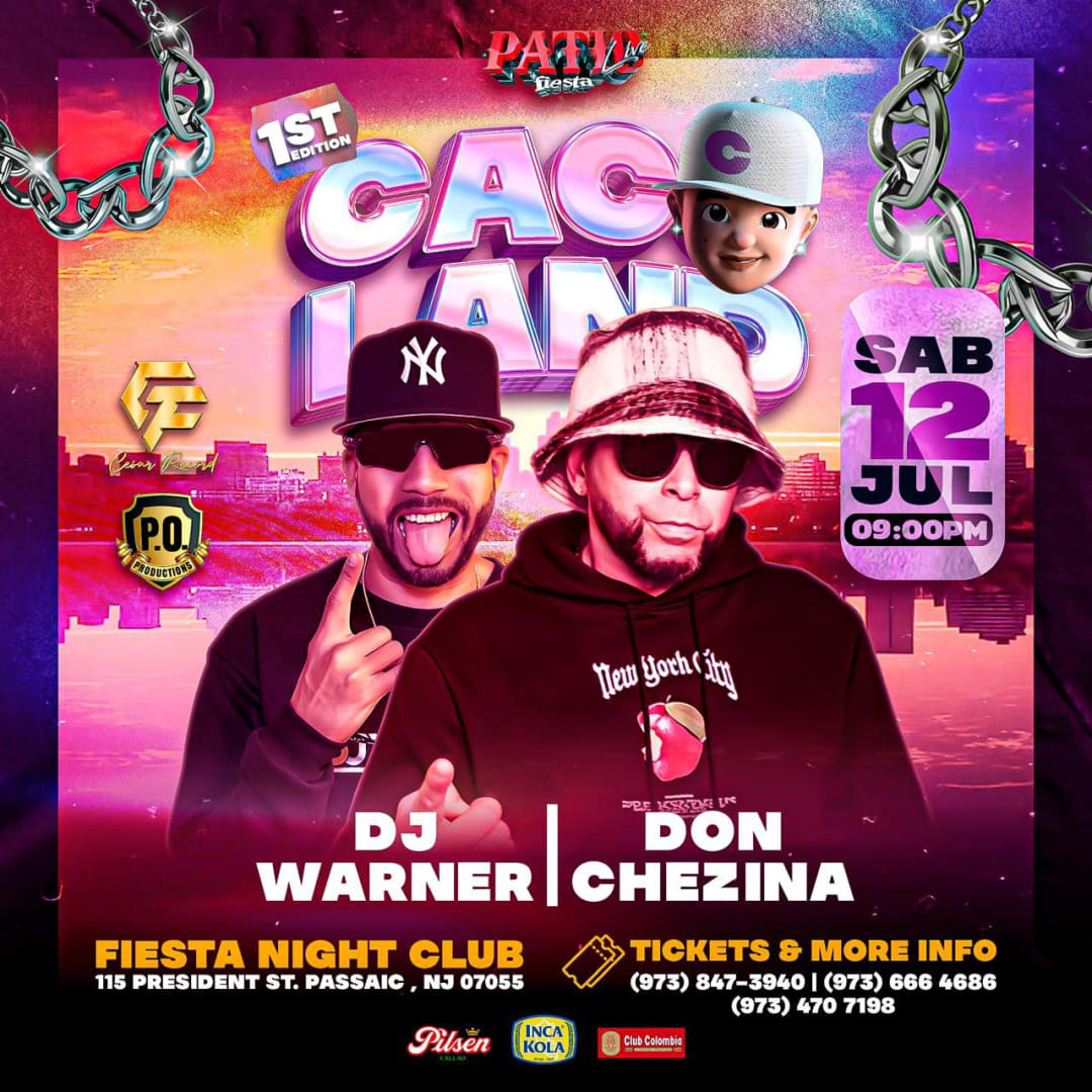 DJ WARNER, DON CHEZINA in Passaic - Tickets 2025-07-12 | Fiesta