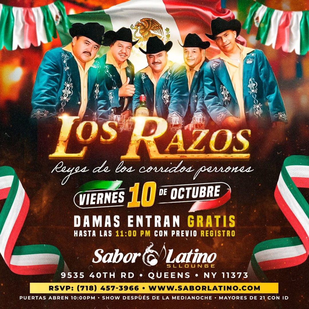 LOS RAZOS EN SABOR LATINO NY in Queens - Tickets 2025-10-10 | Sabor Latino