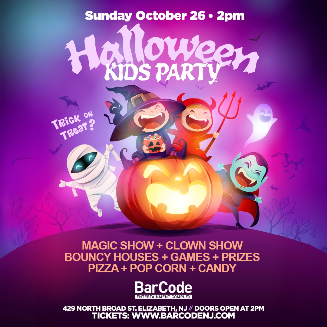 Trick or Treat Kids Halloween Party @ barCode in Elizabeth - Tickets ...