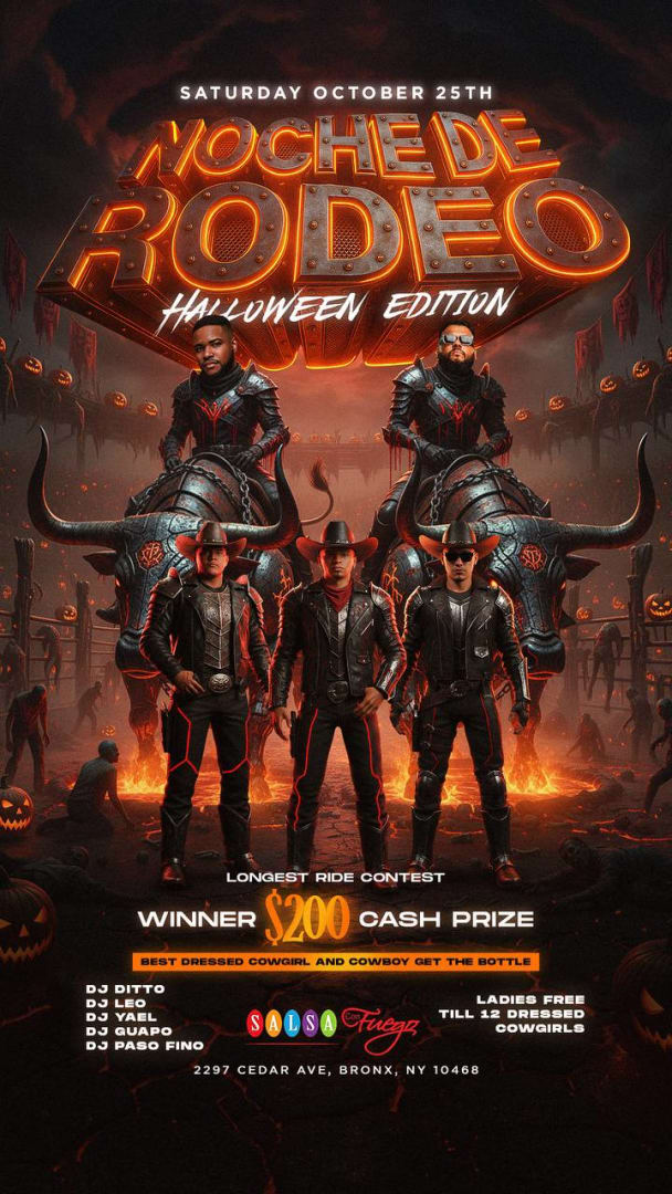 Noche De Rodeo Saturday October 25 in Bronx - Tickets 2025-10-25