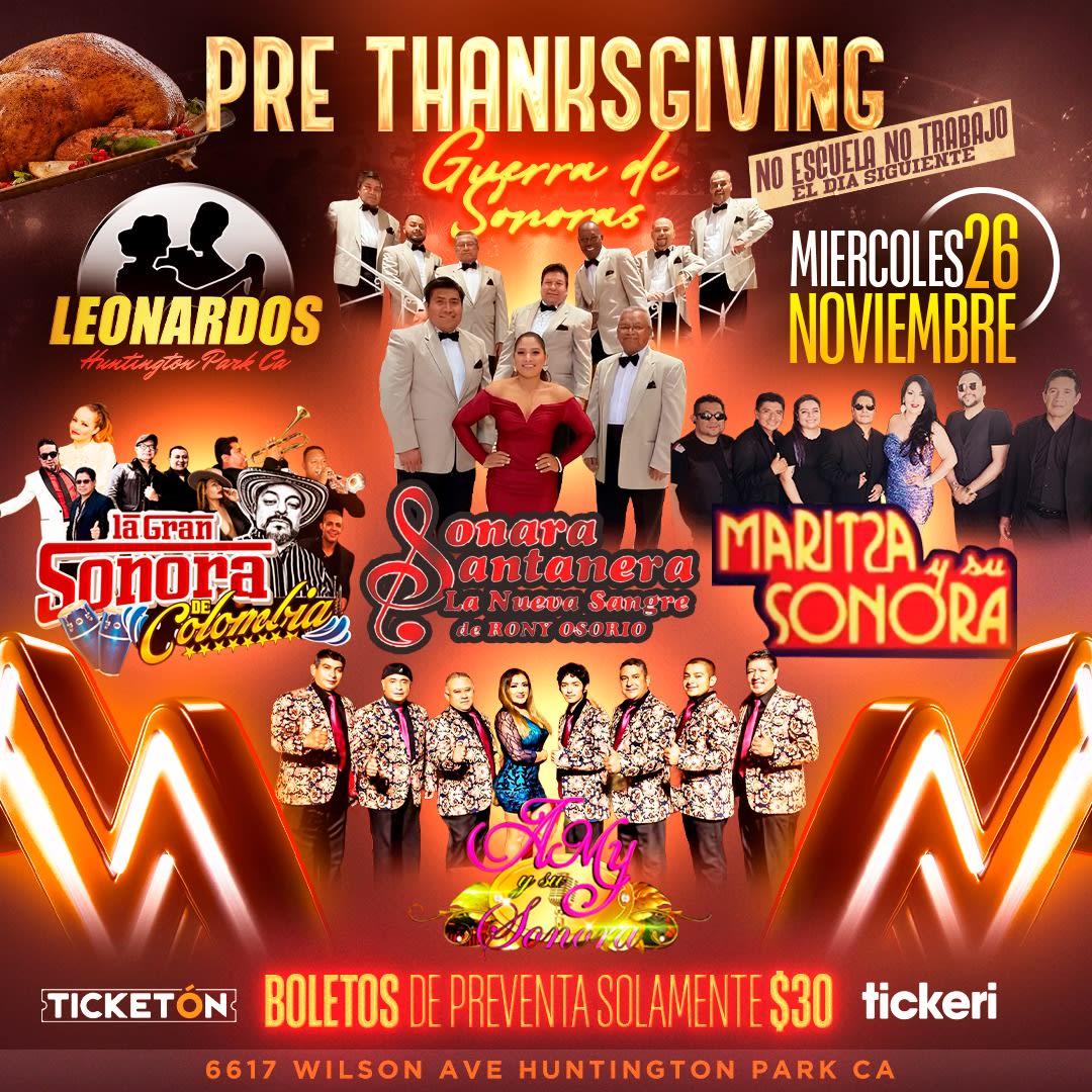 Pre-Thanksgiving: Guerra de Sonoras en Huntington Park in Los