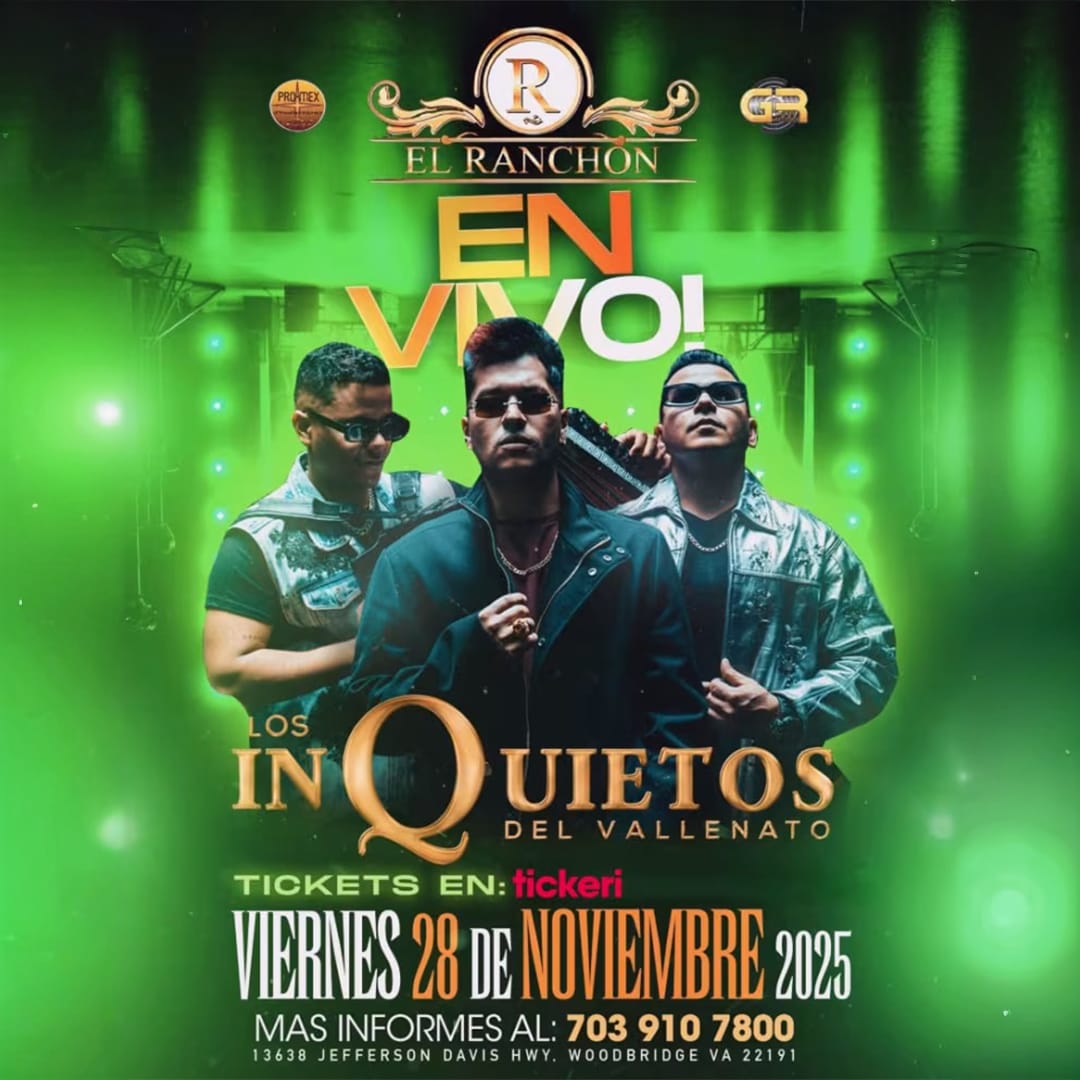 Los Inquietos del Vallenato en Vivo – El Ranchón Woodbridge VA in ...
