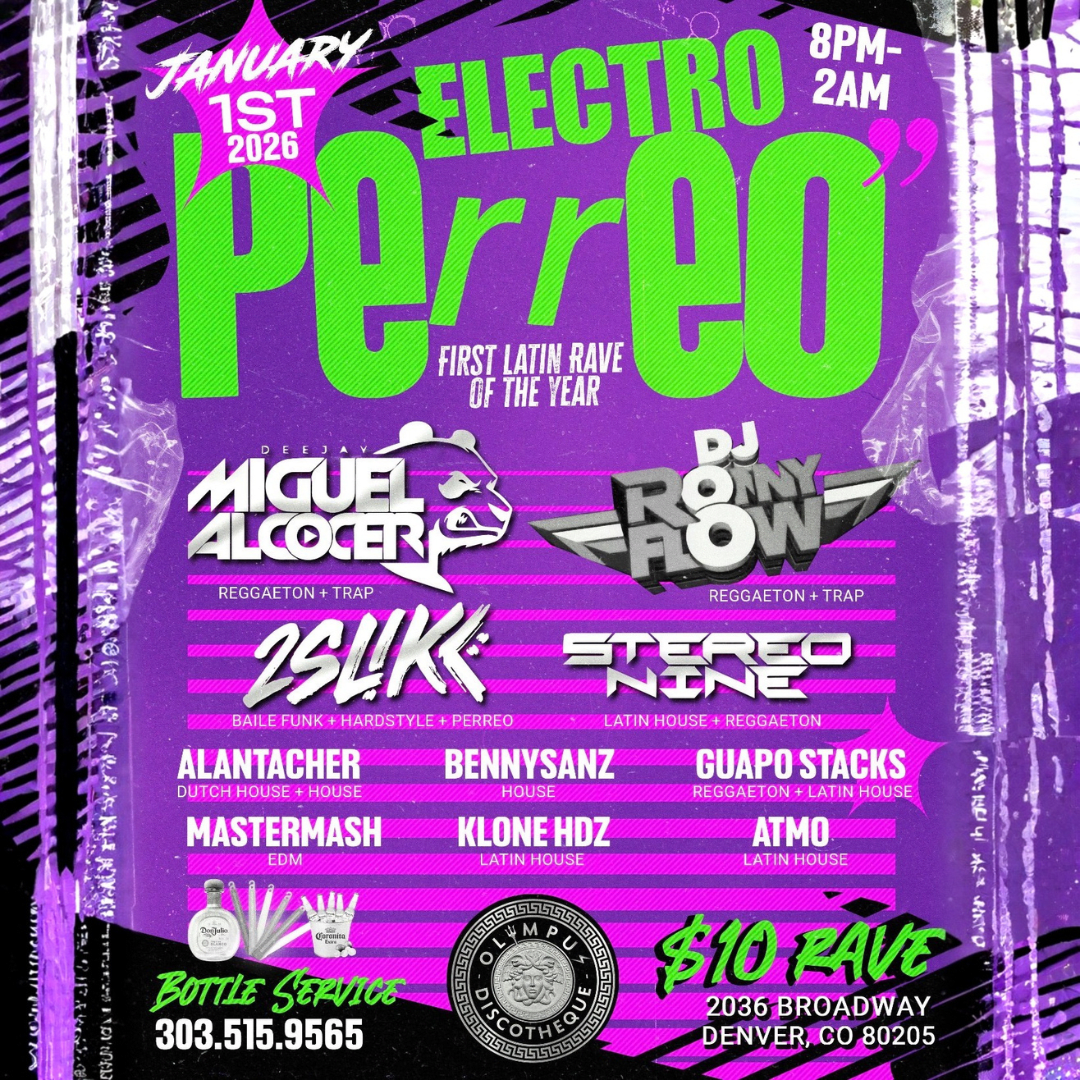 Denner Rave ELECTRO PERREO: FIRST LATIN RAVE OF THE YEAR in Denver - Tickets 2026 ...