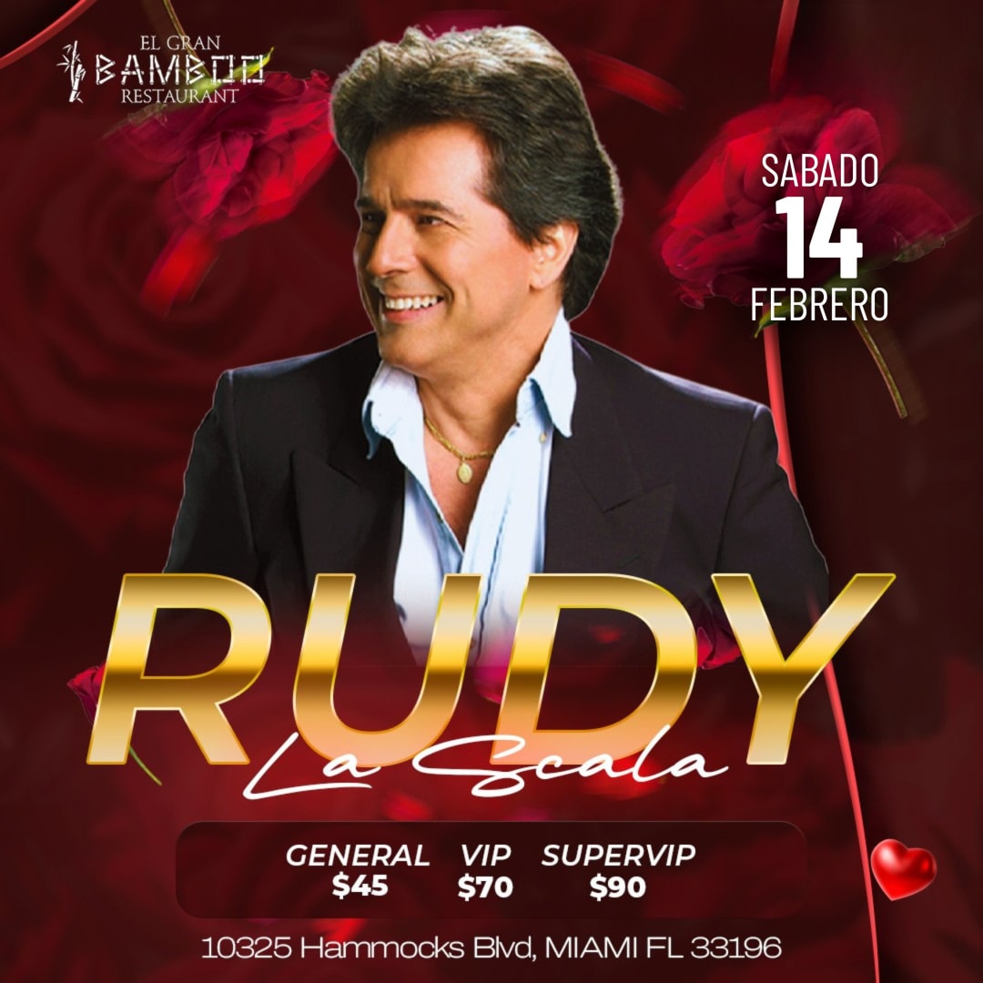 RUDY LA SCALA, ESPECIAL SAN VALENTINE in Miami - Tickets 2026-02-14 ...
