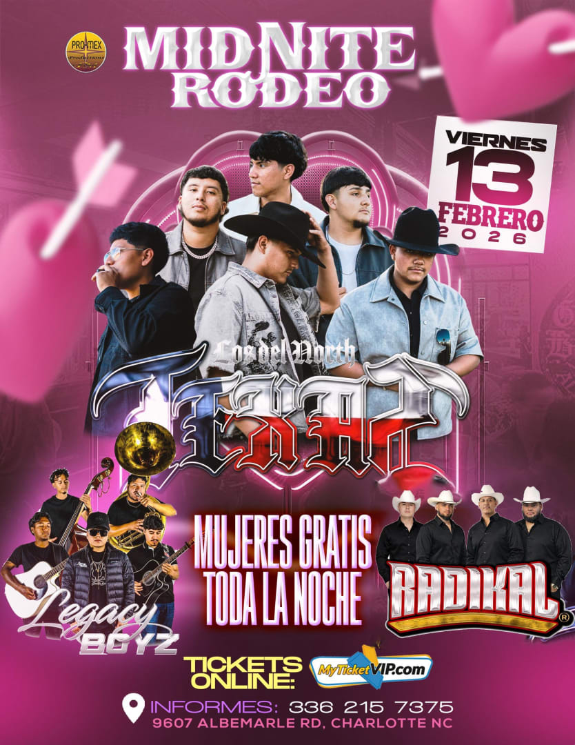 LOS DEL NORTH TEXAS MIDNITE RODEO in Charlotte - Tickets 2026-02