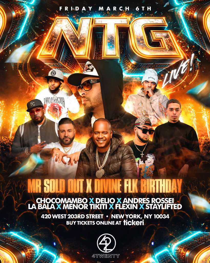NTG LIVE PERFORMANCE in New York - Tickets 2026-03-06 | 420 Bar Lounge