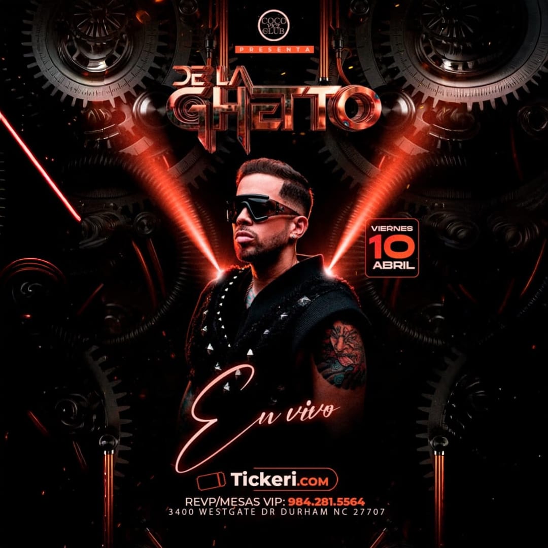 DE LA GHETTO EN VIVO in Durham - Tickets 2026-04-10 | Coco Vice