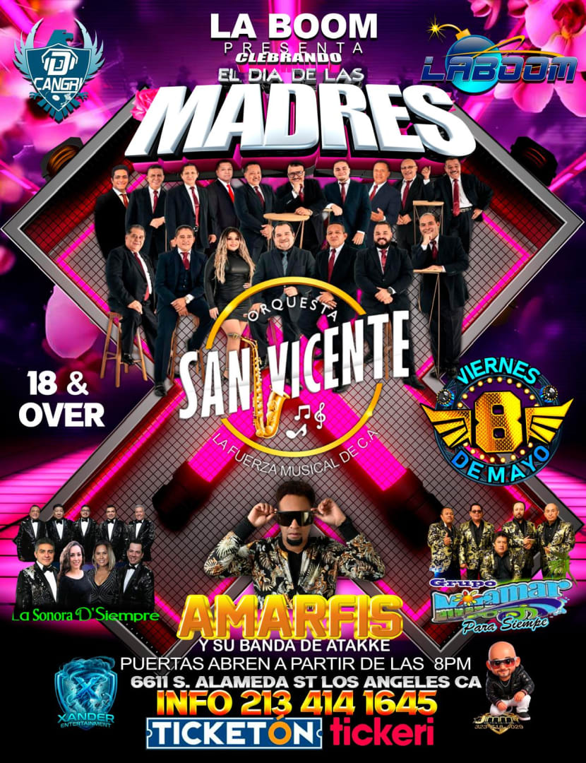 Orquesta San Vicente,Amarfis y su Banda de Atakke,grupo Miramar y