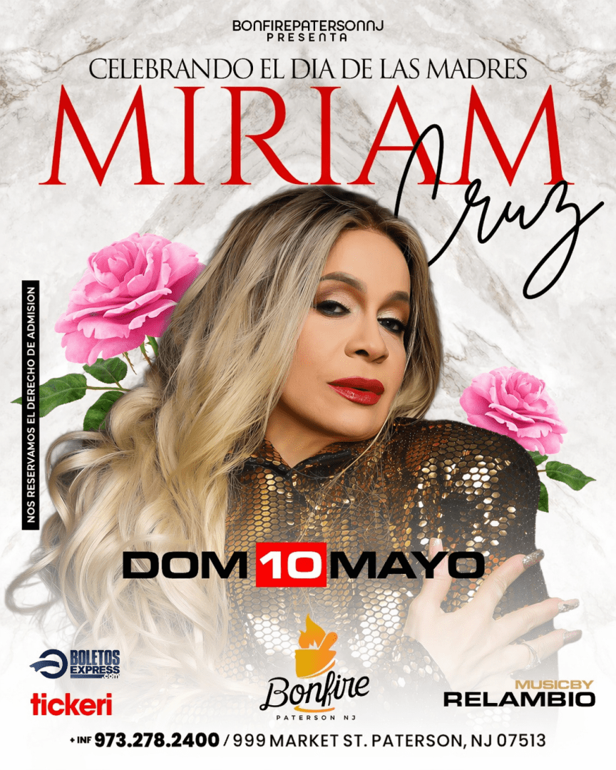 MIRIAN CRUZ in Paterson - Tickets 2026-05-10 | BONFIRE PATERSON NJ