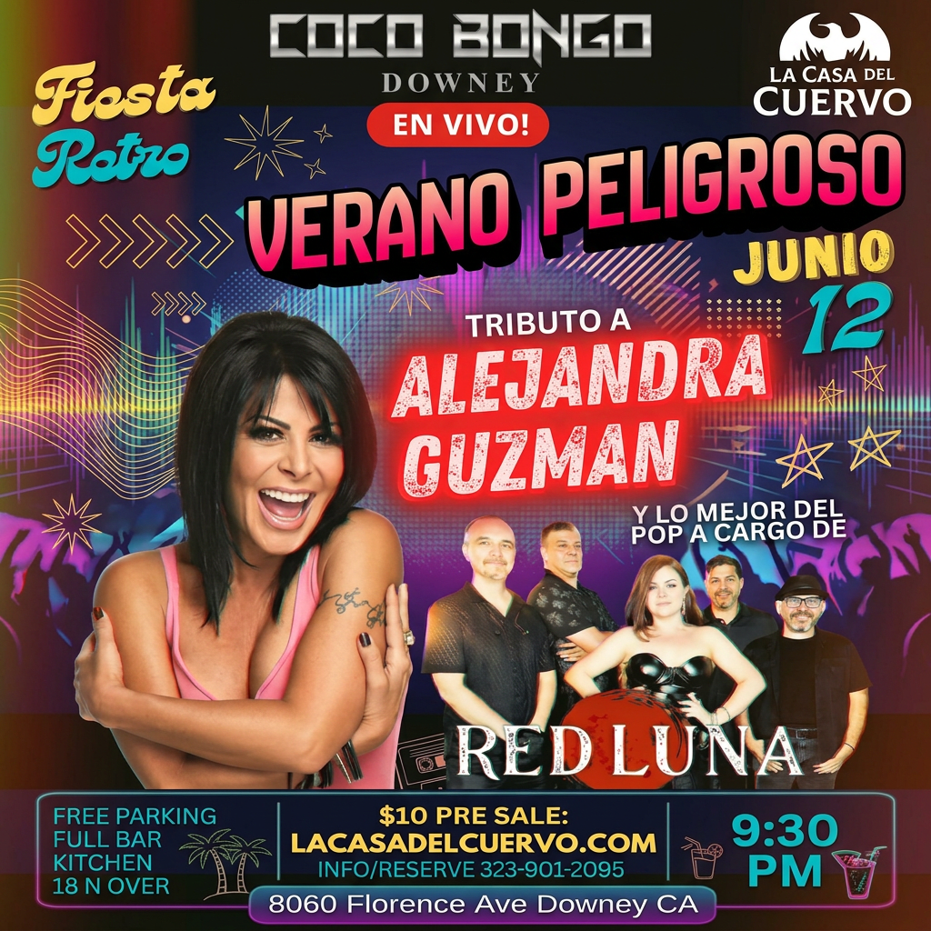 Alejandra Guzman Tribute Live at Downey Retro Party