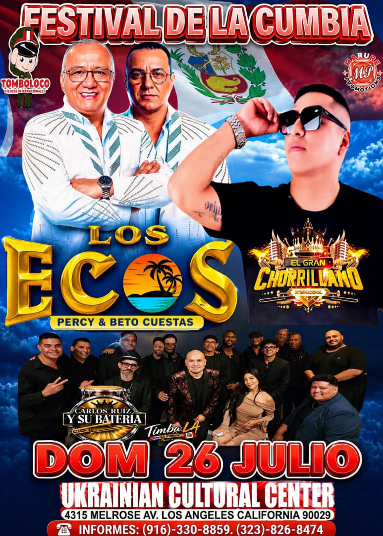 The Echoes “Percy and Beto costs” at the Cumbia Festival