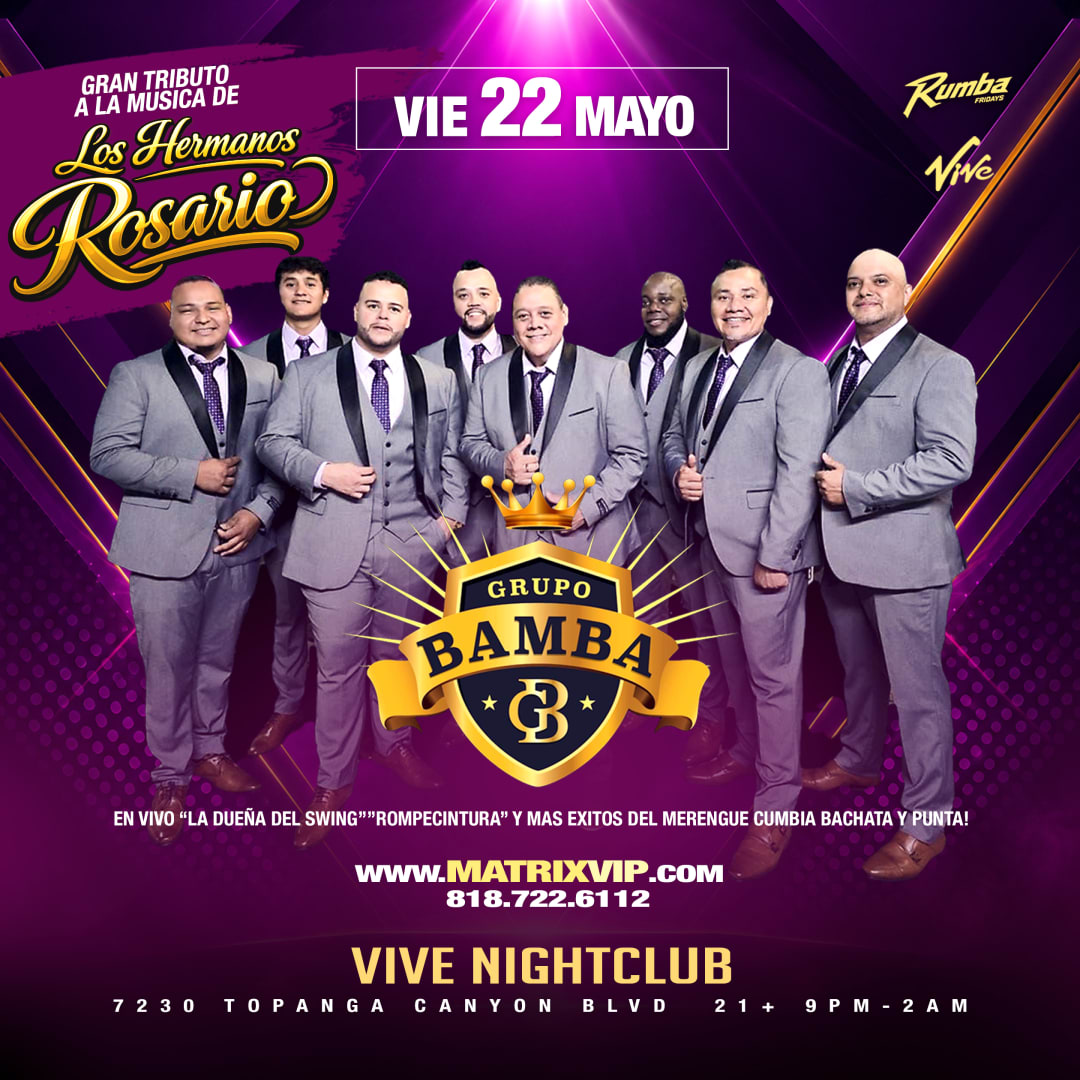 Grupo Bamba LIVE – Tribute to Los Hermanos Rosario | Live Nightclub