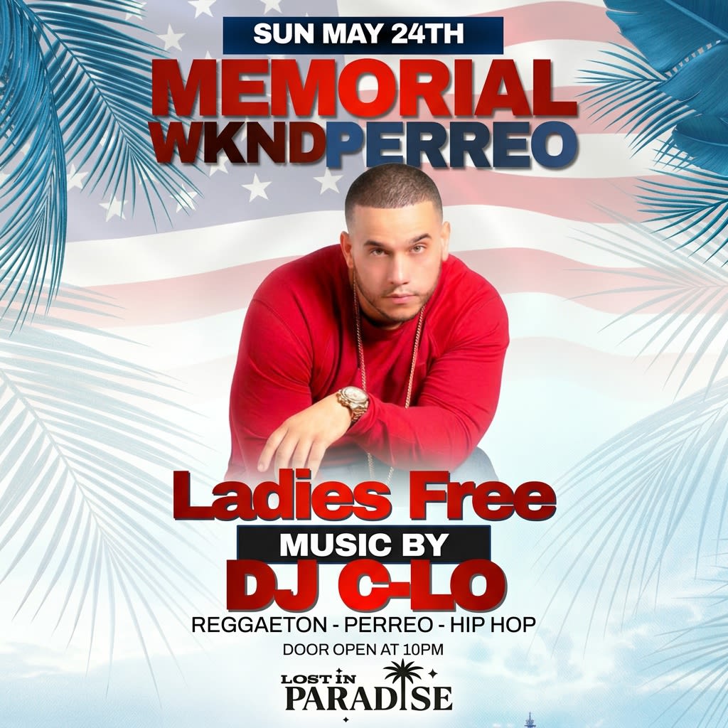 Memorial Day Weekend Perreo Rooftop Party At Lost in Paradise Rooftop