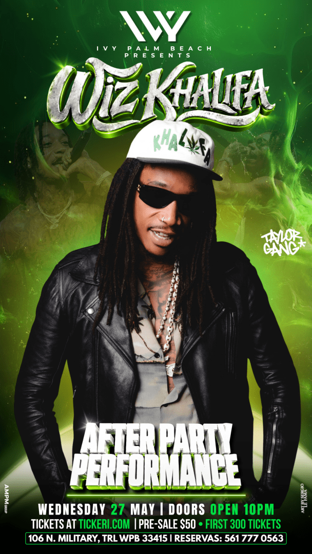 WIZ KHALIFA IN IVY PALM BEACH - AFTER PARTY!