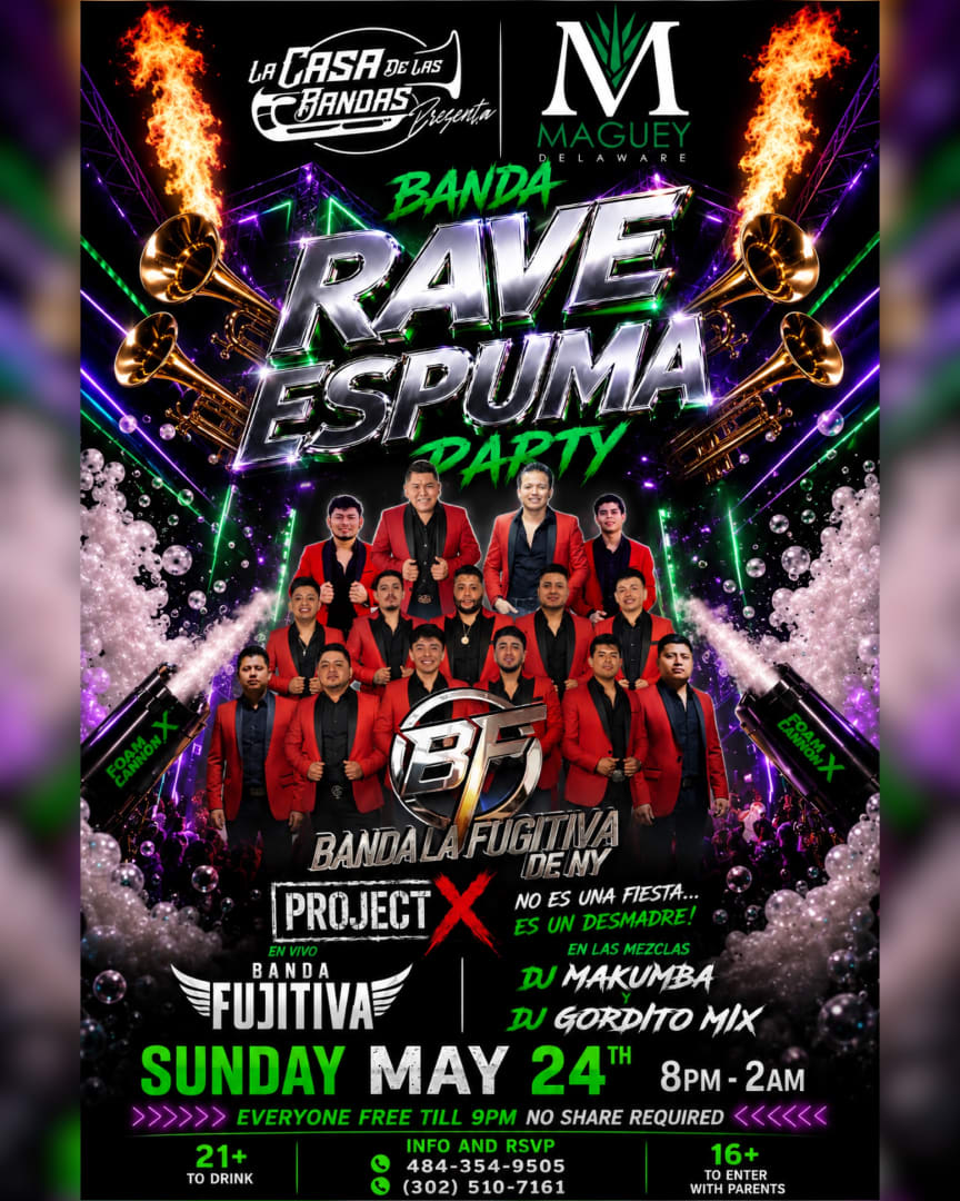 FOAM BAND RAVE PARTY WITH LA FUJITIVA