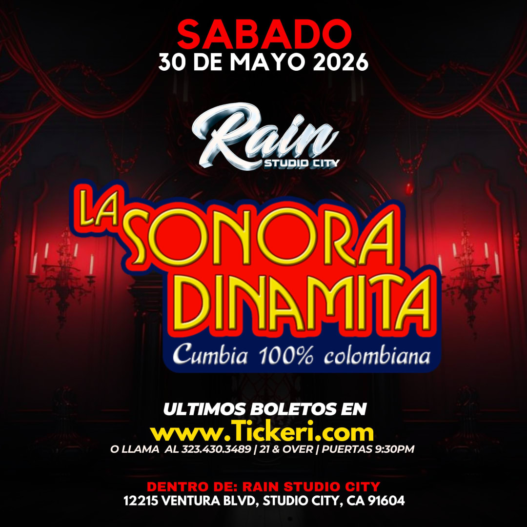 LA SONORA DINAMITA en RAIN NIGHT CLUB de Studio City!
