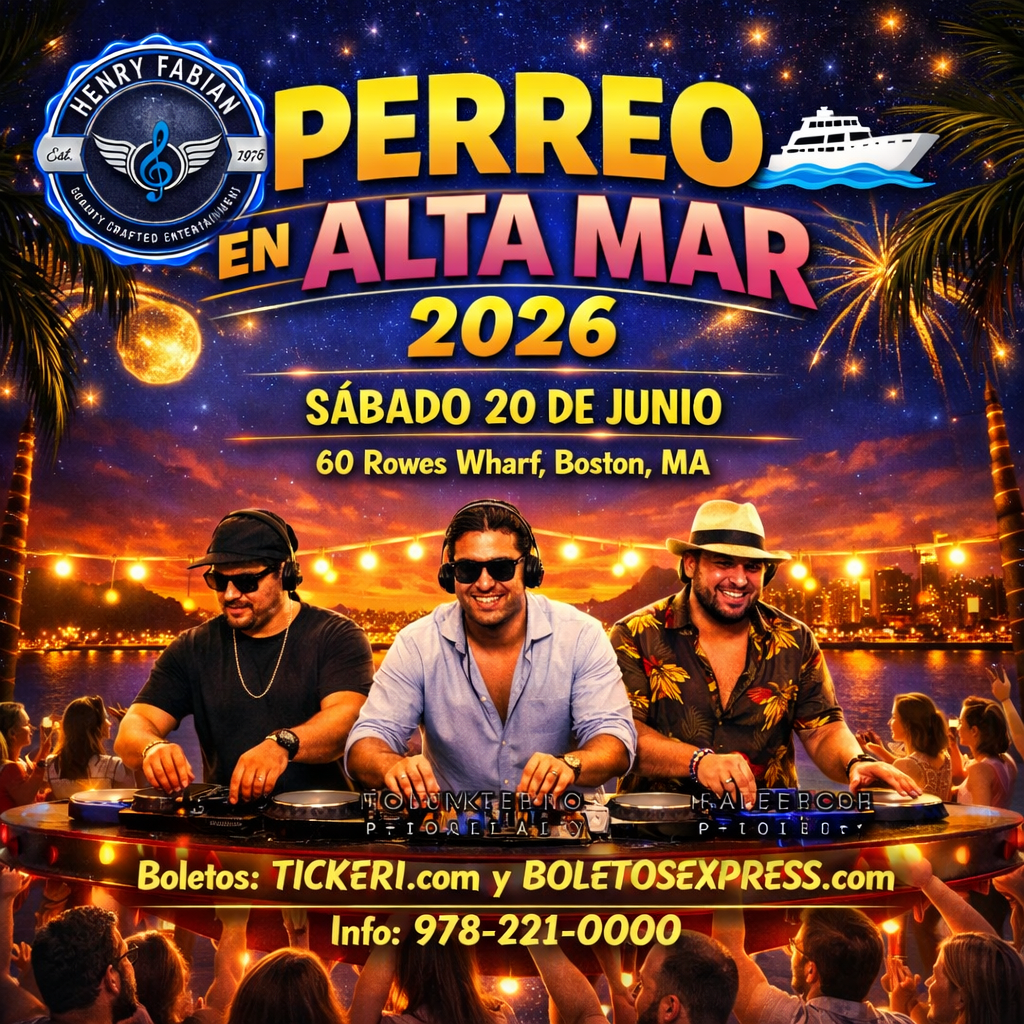 Boston Salsa Cruise Presenta 🎶 Perreo En Alta Mar 2026🎶