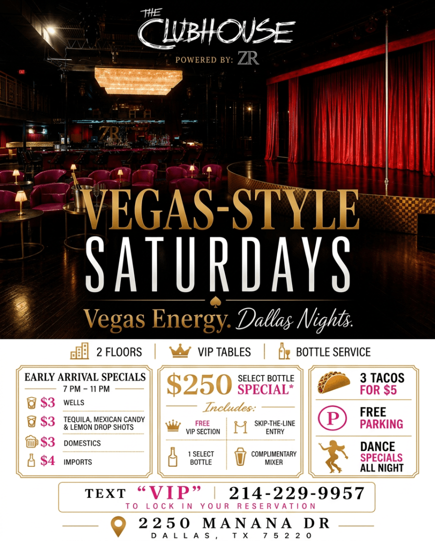 Vegas Style Saturdays - at The Clubhouse by Zr