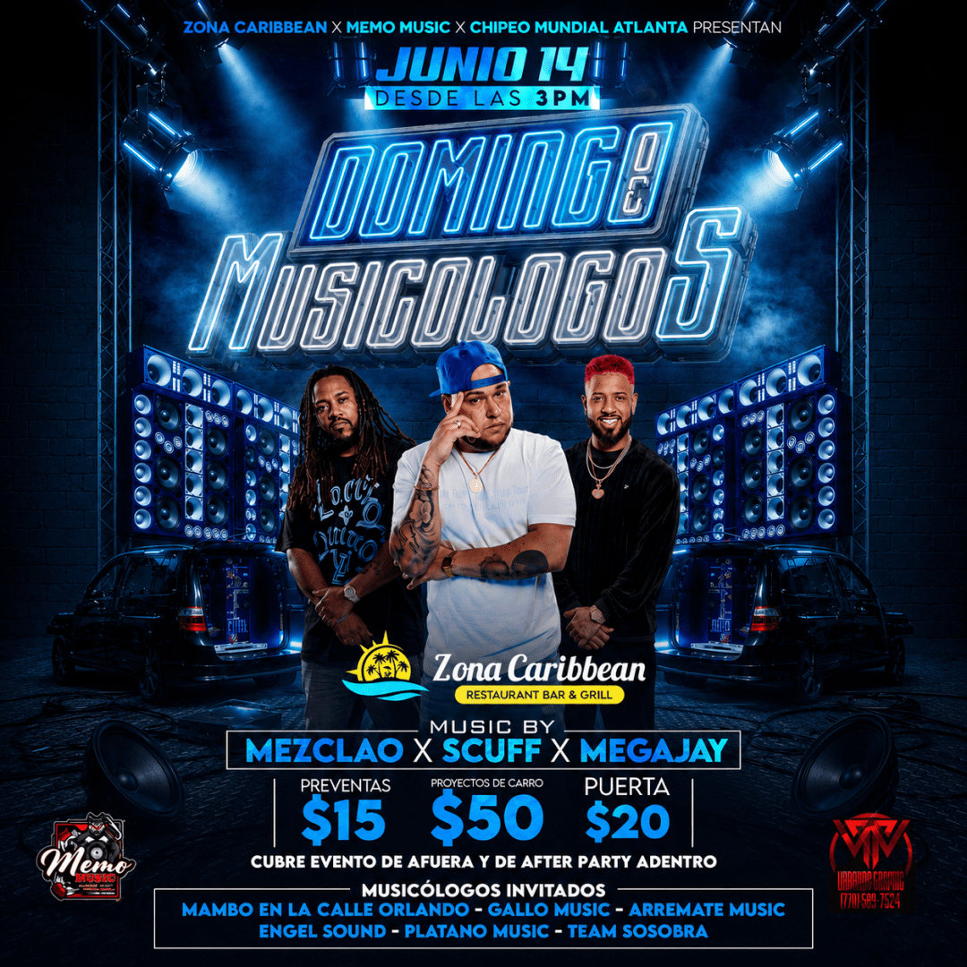 Domingo Musicologos, DJ MEZCLAO, DJ SCUFF, DJ MEGAJAY in Norcross