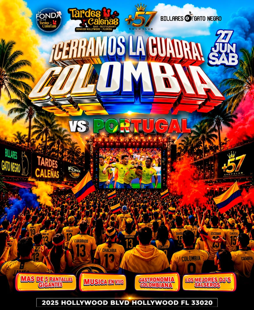 CALEÑAS AFTERNOONS HOLLYWOOD-WE CLOSE TWO BLOCKS ⚽️Colombia vs Portugal 🇨🇴🇵🇹 | June 27