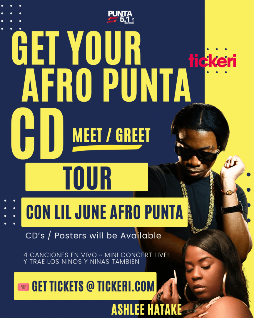 GET YOUR AFRO PUNTA CD WORLD TOUR (SAN FRANCISCO CALIFORNIA) ~ ASHLEE HATAKE